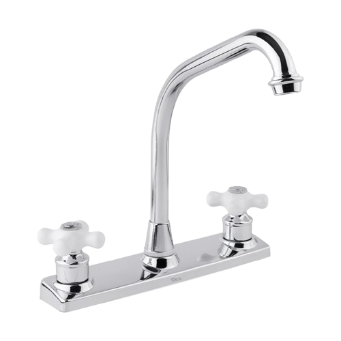 Mezcladora para tarja Dica modelo 4322 cromada estándar