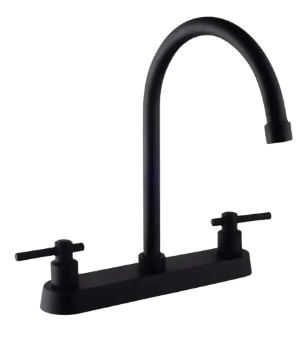 Mezcladora negra mate Dica 4362.2 acabado premium